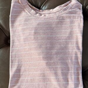 Striped Pink and White Top